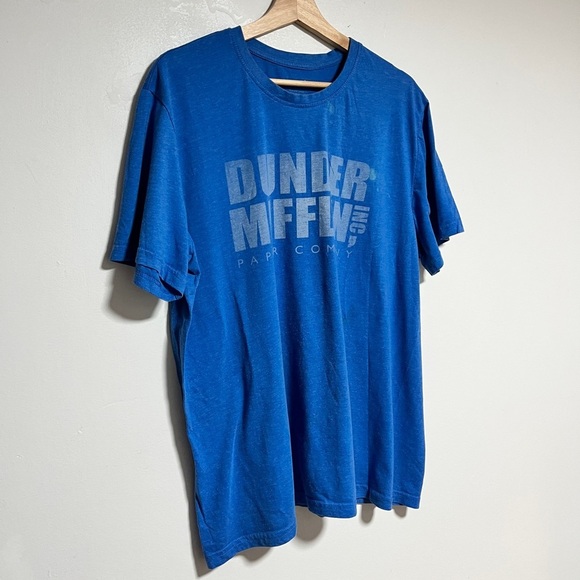 The Office Dunder Mifflin Shirt XL Vintage Look - Blue - Picture 7 of 10